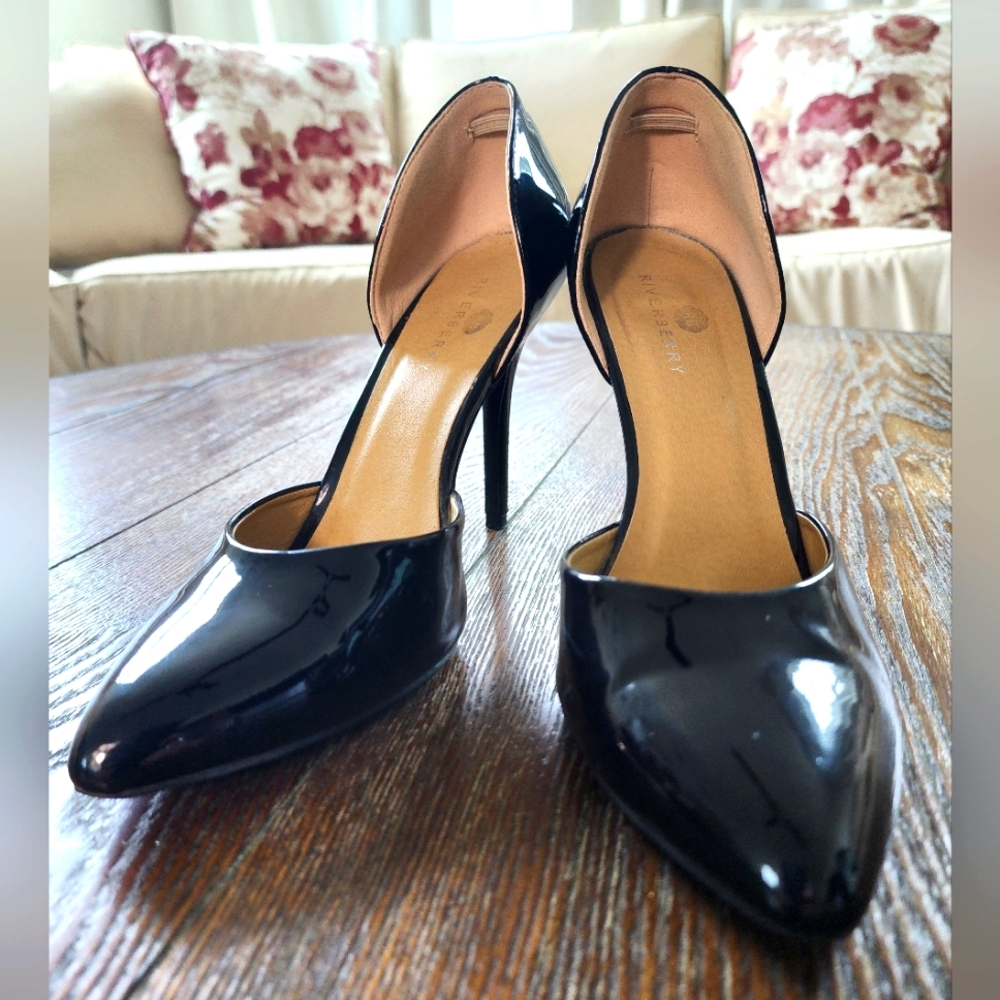 Riverberry Black Patent Leather Women's Heels Size 8.5us